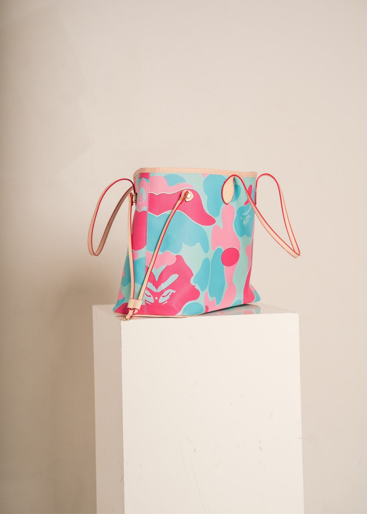 Blue & Pink Bape Tote Bag